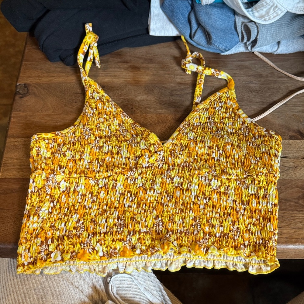 Sunshine Smocked Floral Camisole